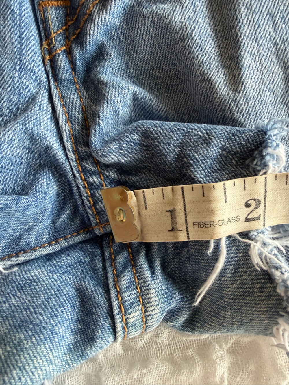 Levis 501 Shorts Distressed Raw Hem 27 - Picture 8 of 8